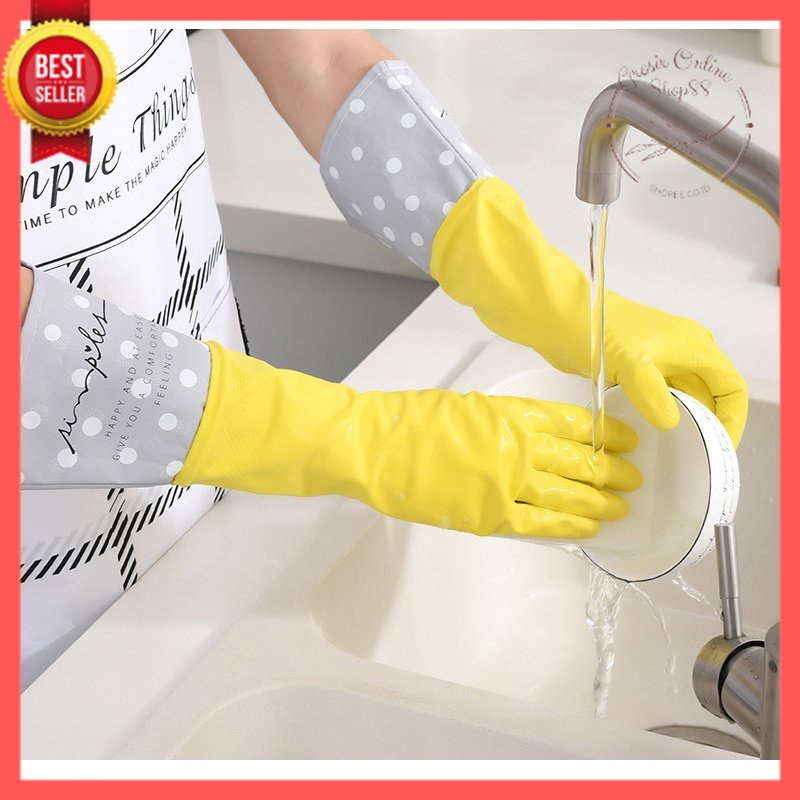 GOS -I302- Sarung Tangan Karet Latex - Sarung Tangan Serbaguna Latex Dot Tebal - Sarung Tangan Cuci Piring