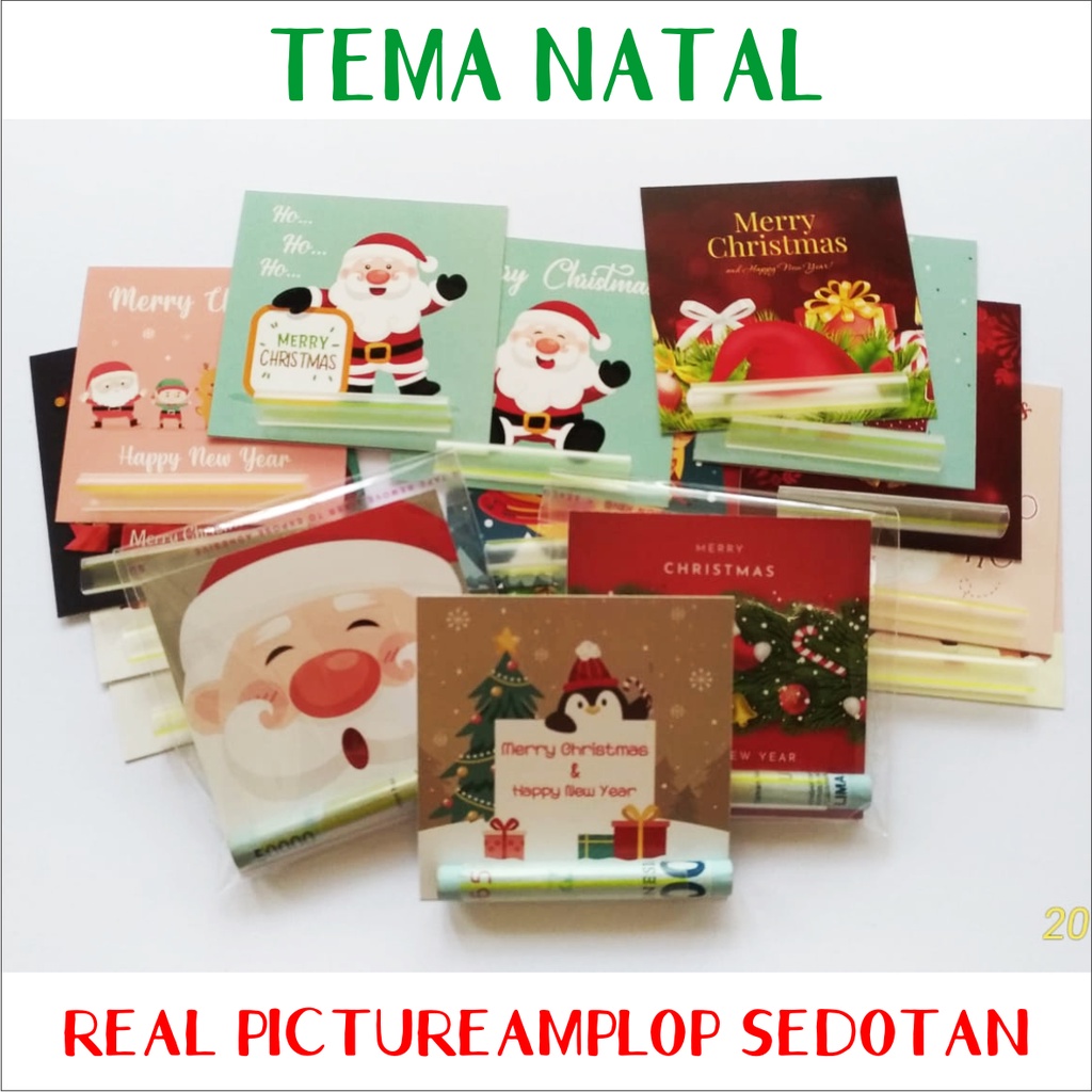 

Angpao Natal Sedotan Plastik I Amplop Natal