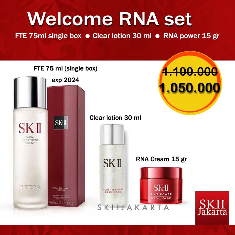 SK-II/SK2/SKII/ FTE/Cl/RNA power/Welcome kit+ Gentle cleanser 20 gr/pouch