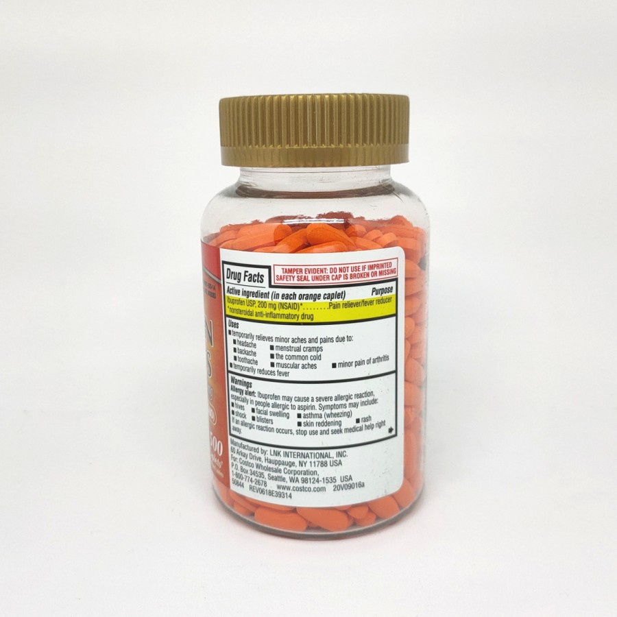 Kirkland Signature Ibuprofen IB 200 mg 500 Caplets