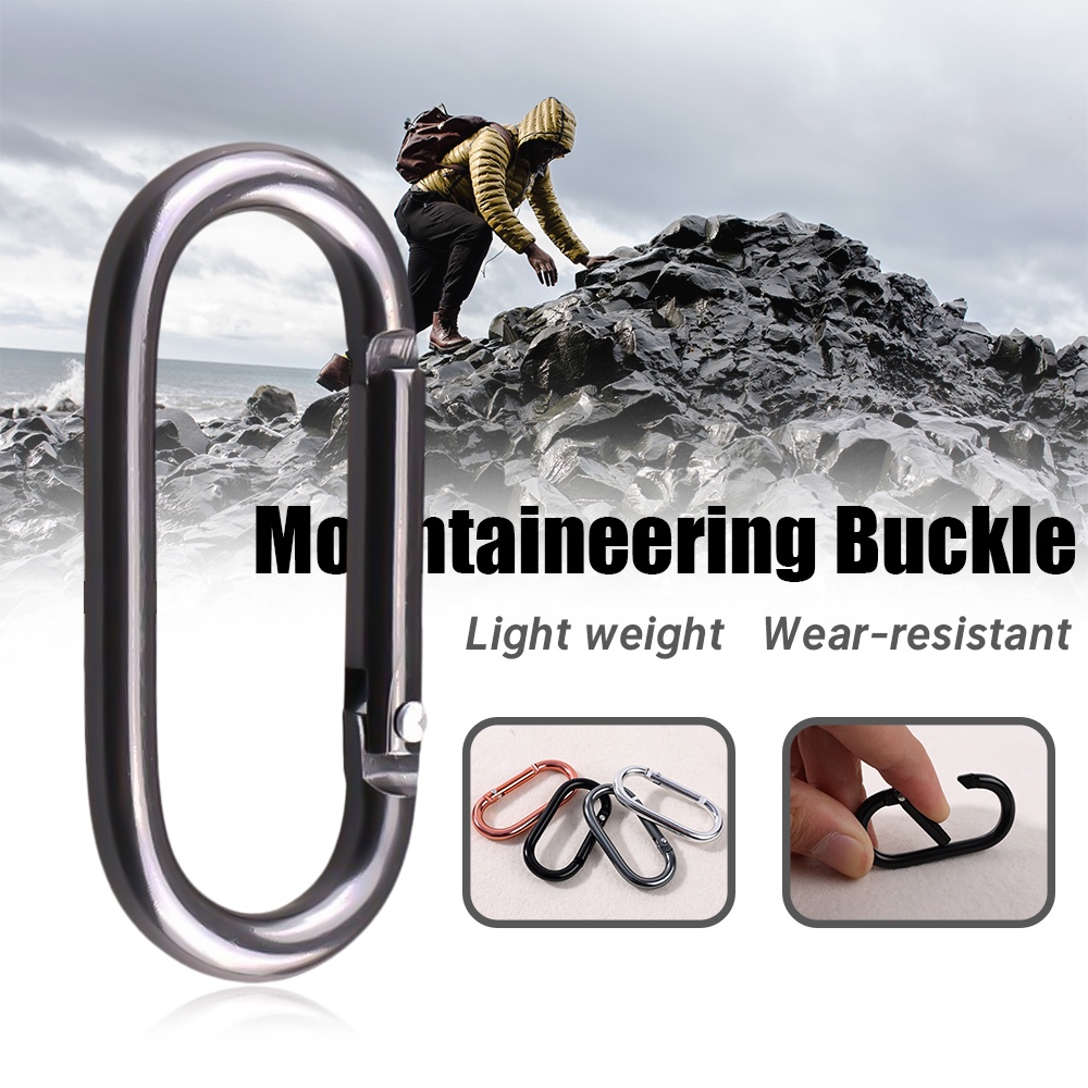 Multi Fungsional U-Shaped Aluminium Alloy Gunung Gesper Portabel Musim Semi Kait Luar Gunung Ransel Rantai Kunci Safety Lock