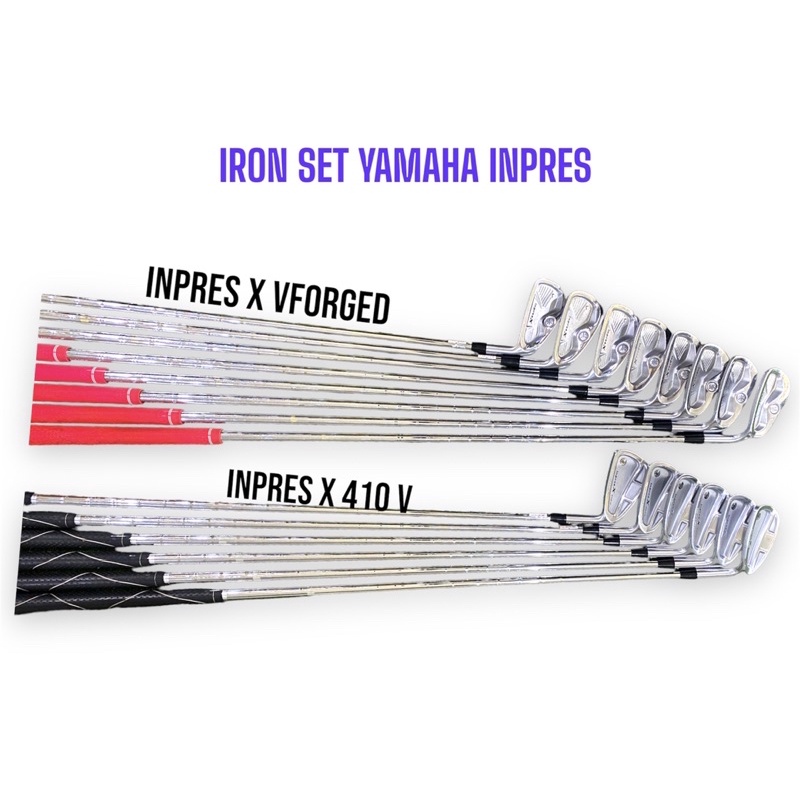Jual Iron set golf yamaha inpres x 410V & iron inpres x shaft