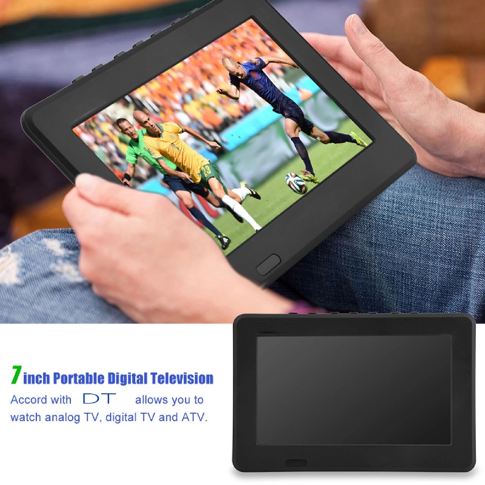 TV Digital Portabel Ukuran 7 Inci - Support Siaran Digital DVB-T2 - Praktis Dimana Saja - TV Mobil Murah