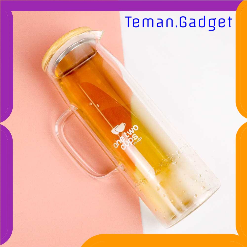 TG - DPR One Two Cups Teko Pitcher Teh Kopi Borosilicate Glass 1380ml - YS-6337