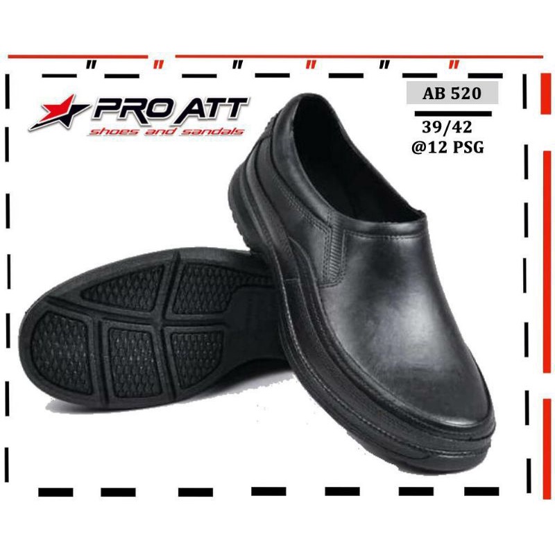 SEPATU PANTOFEL PRIA PRO ATT AB 520 SLIP ON KARET COWOK CASUAL