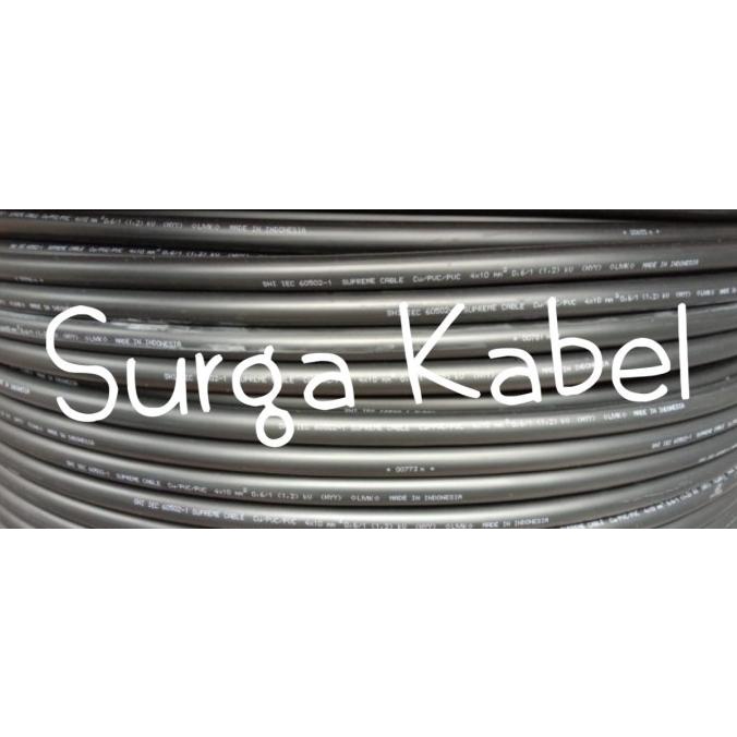 KABEL LISTRIK NYY 4x10 SUPREME / NYY 4 x 10 / KABEL TUNGGAL 4x10 MM Non COD