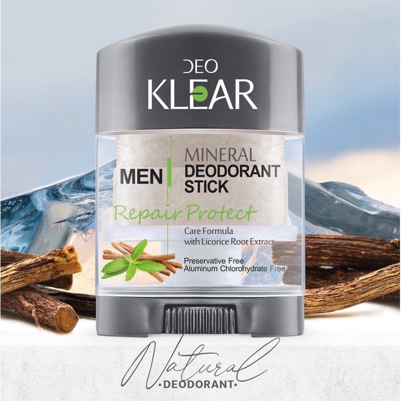 [TERMURAH] DEO KLEAR Mineral Deodorant Stick 70 gr | Win Metawin Brightwin | Browit.id