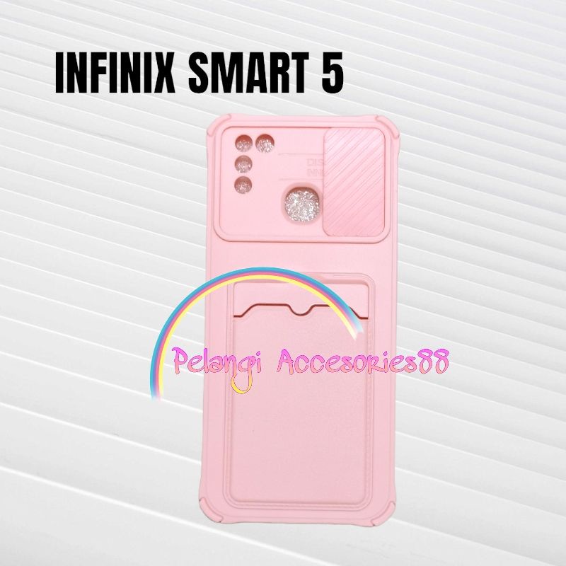 CASE INFINIX SMART 5 CASE SOFTCASE SLEDING WARNA WARNI