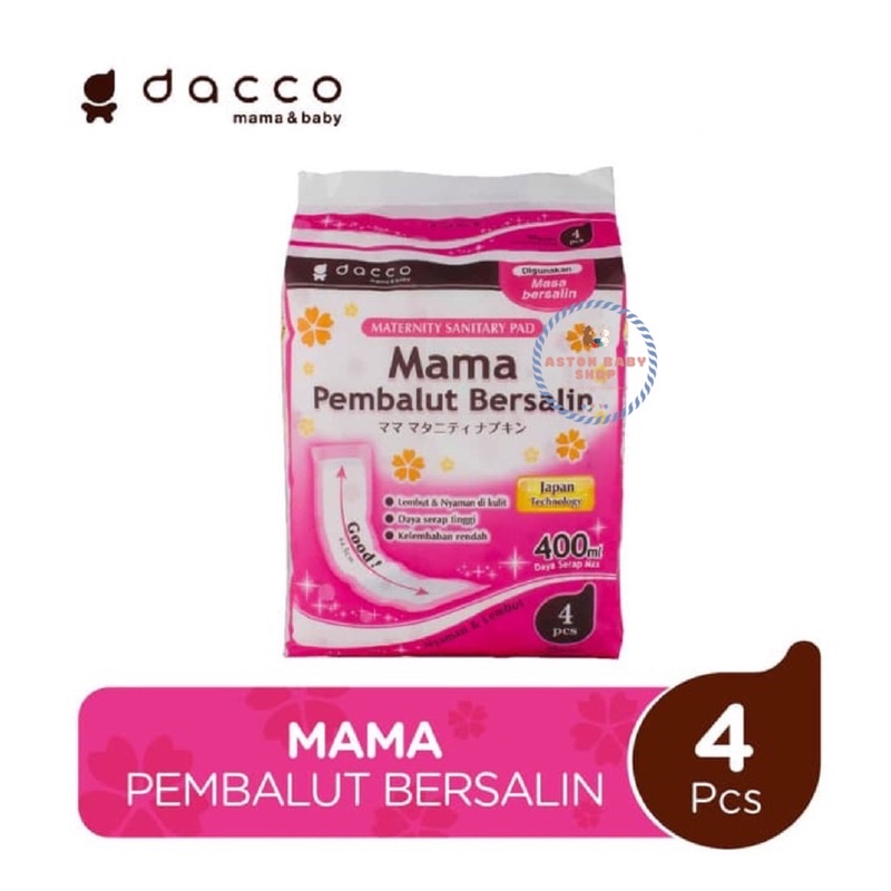Dacco Mamapad Pembalut Bersalin Mama Pad isi 4 pcs