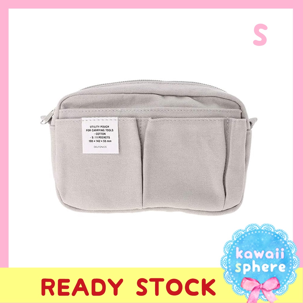 

Delfonics Utility Pouch | Size S | Light Grey | Ready Stock