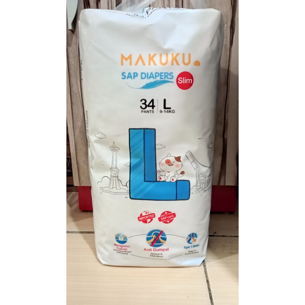 Makuku Sap Diapers Slim Pants L34/M32/XL32/XXL28/popokcibarusah