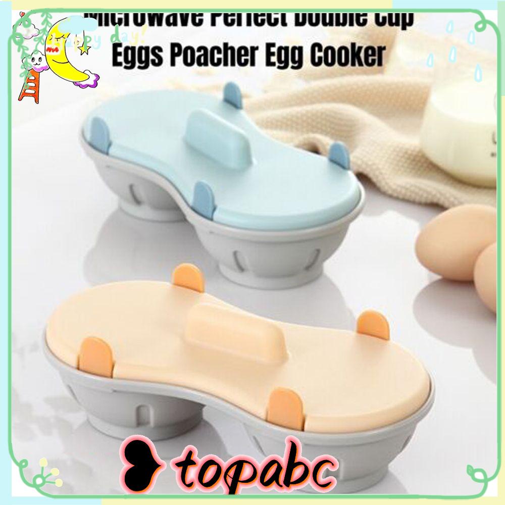 Top Eggs Poacher Alat Pemecah Telur Praktis Dengan Penutup Double Cup