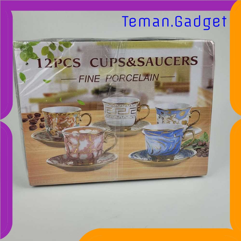 TG - DPR SUNFILI Cangkir Keramik Set 6 in 1 European Style - B151