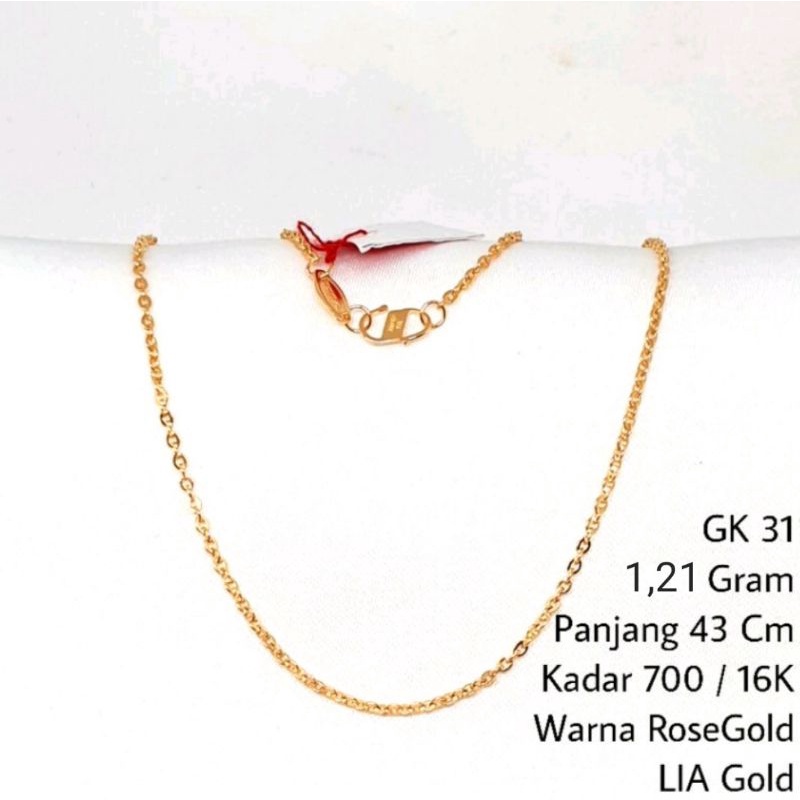 Kalung Rantai EMAS 700 / 16K ( TOKO MAS LIA GOLD BEKASI )