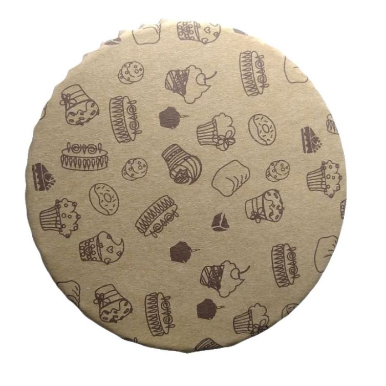 

[KODE IJDOO] cup roti laminasi bulat 8 cm brown cake ( 200 pcs )