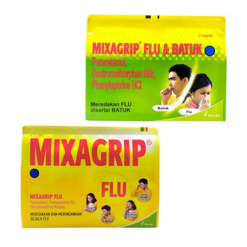 Mixagrip flu dan Flu &amp; Batuk @1 strip