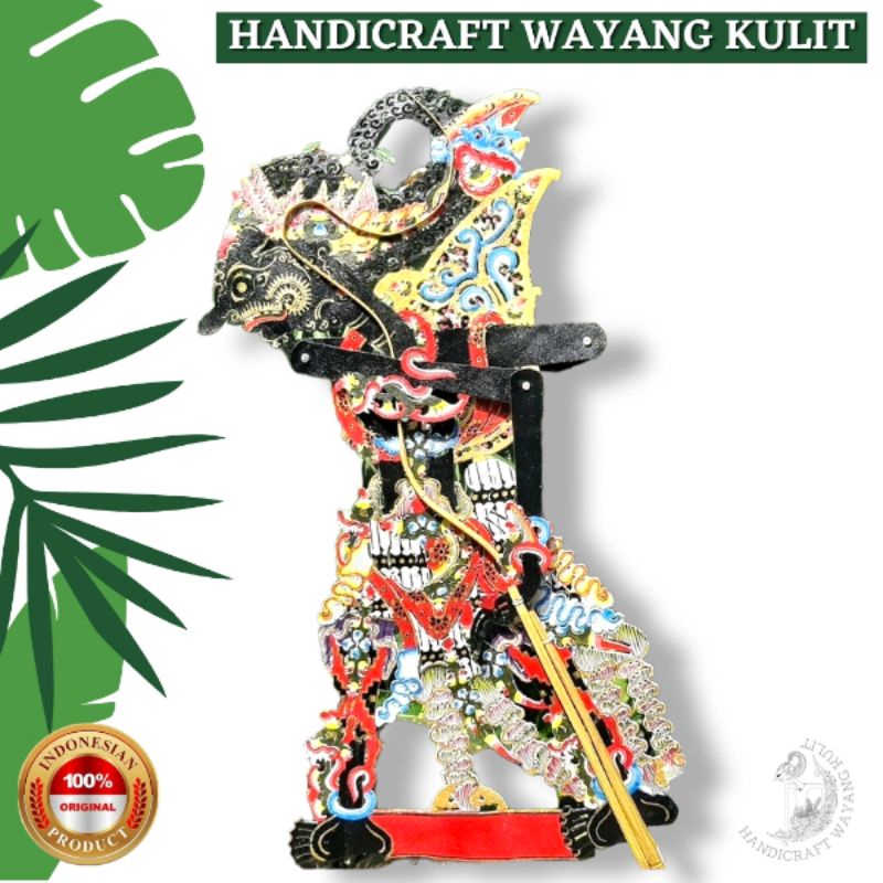 Jual Wayang Kulit Asli Gatotkaca Hitam Standar Dalang Shopee Indonesia