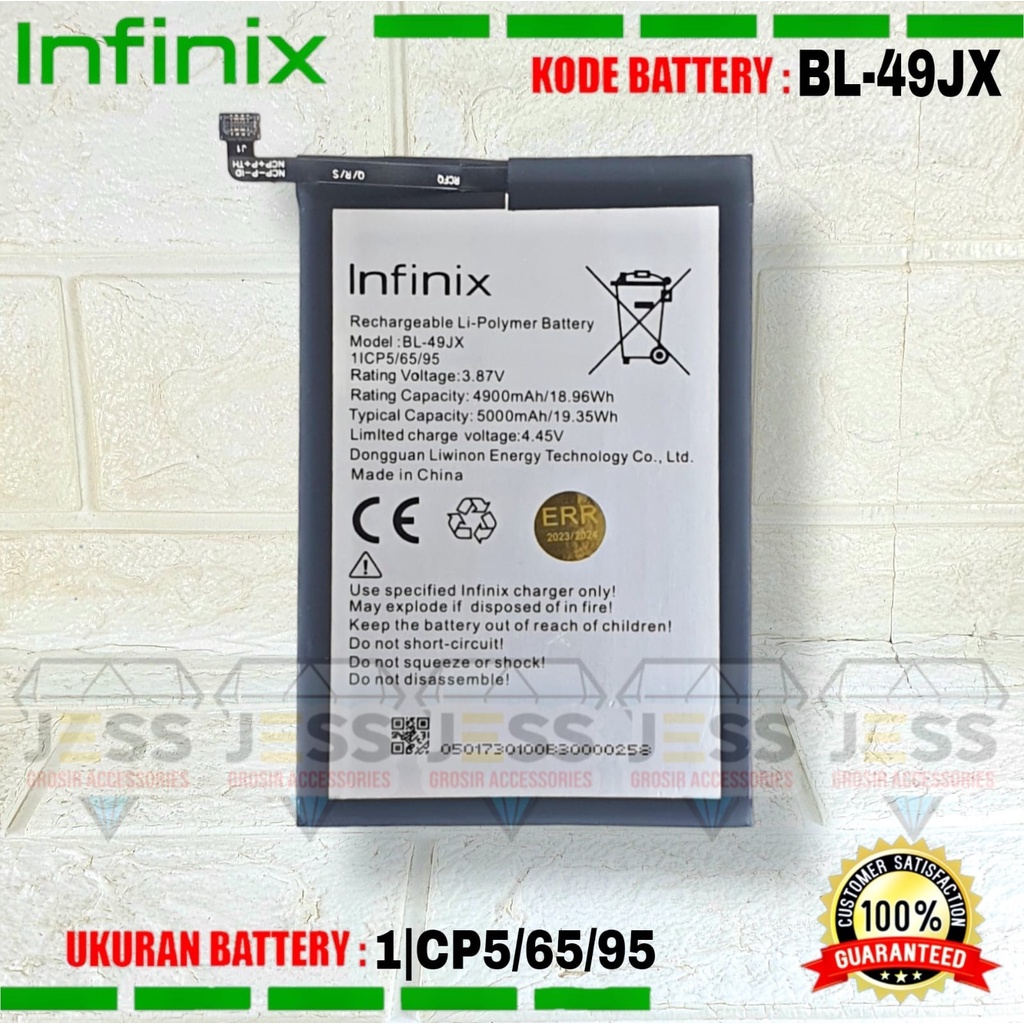 Baterai Battery Original Infinix BL49JX BL-49JX For tipe HP Infinix NOTE 10 PRO - X695 - X695C - X695D &amp; NOTE 11 Pro - X697