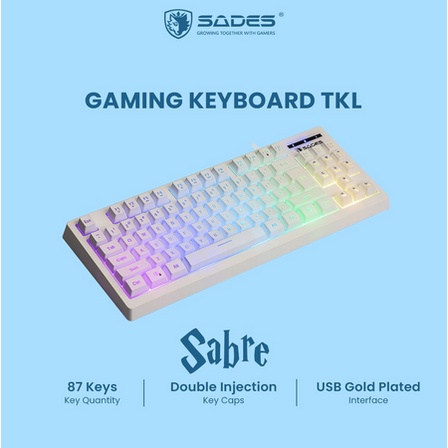 itstore Keyboard Gaming Sades Sabre RGB TKL  led