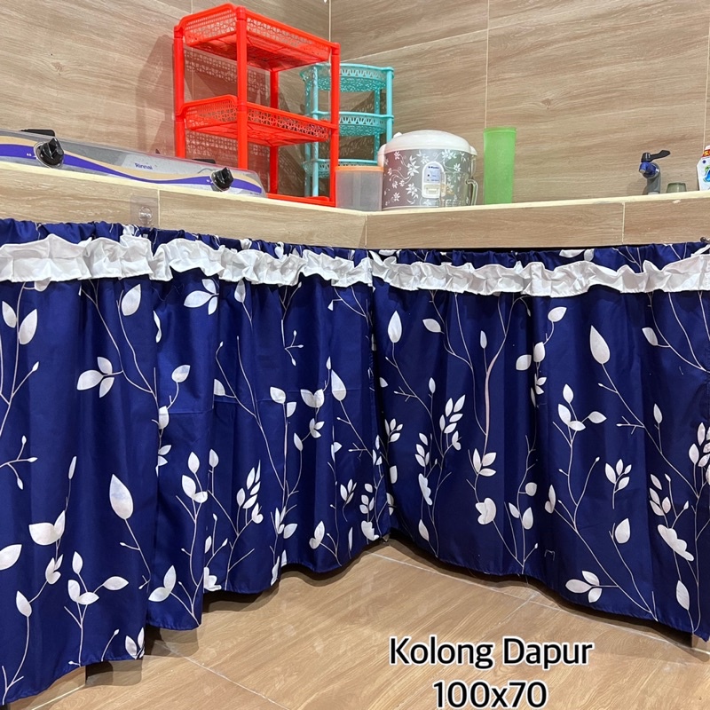 GORDEN KOLONG DAPUR  ••BISA RIQUEST UKURAN•• di etalase satunya••  GRATIS TALI IKAT 1,3.meter