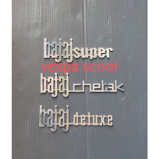 emblem vespa bajaj super bajaj cetak bajaj duluxe