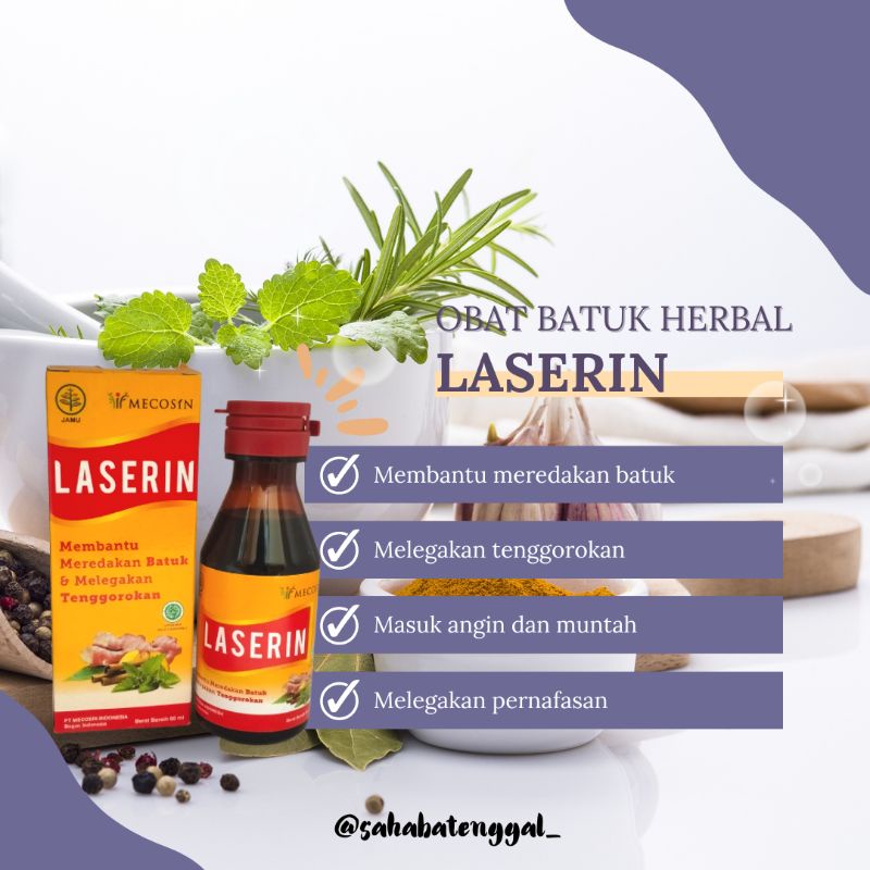 

LASERIN SIRUP DEWASA 60ML & 110ML