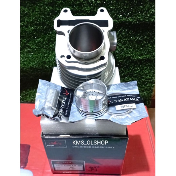 Block Seher Cylinder Block + Piston Kit BEAT Karbu SCOOPY SPACY Karbu Merek Takayama 12100-KVY-900