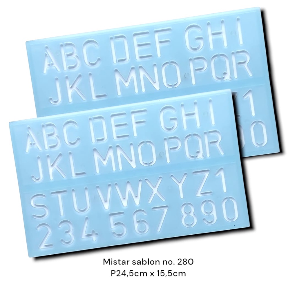 

PENGGARIS MISTAR SABLON MAL HURUF ANGKA 3 CM NO.280