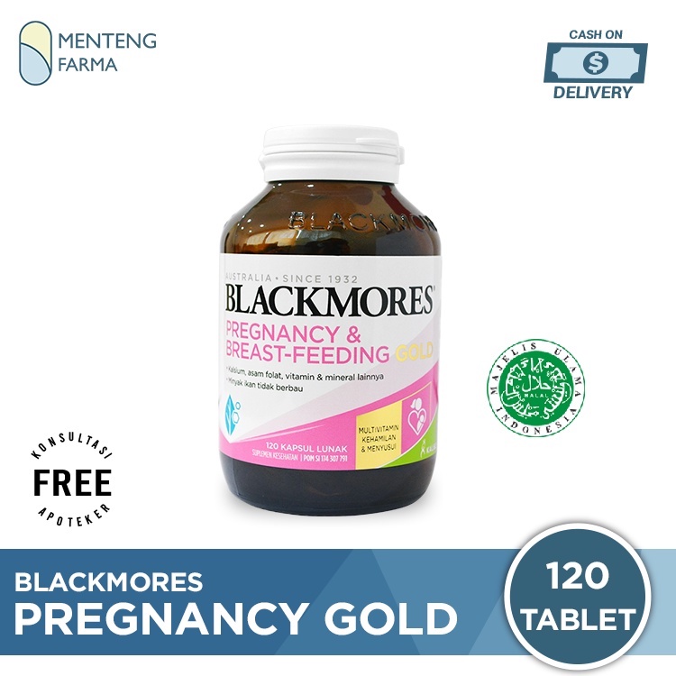 Blackmores Pregnancy &amp; Breastfeeding Gold - Isi 120 Kapsul