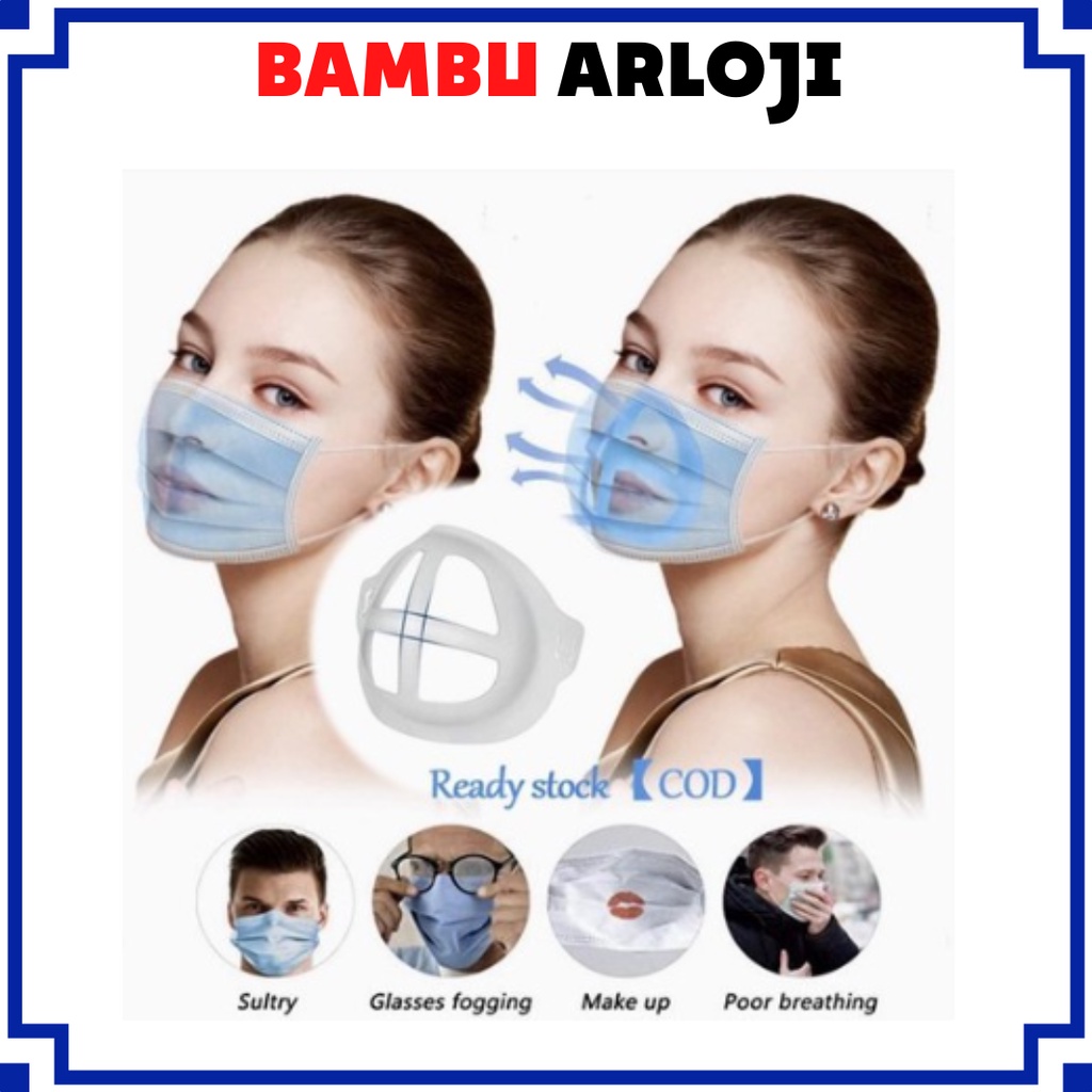 COD GROSIR PENYANGGA MASKER 3D MASK BRACKET SILIKON / SILLICONE SIRKULASI UDARA TERMURAH BTG - SS021