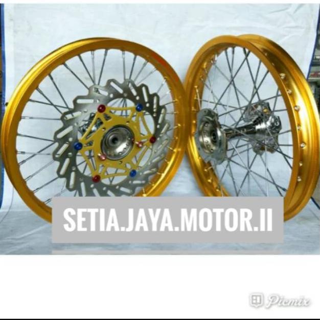 Paketan velg pelak jari jari ninja 250 fi.ninja 250 karbu.Z 250.Rr mono velg rossi 140 160 17 pnp.