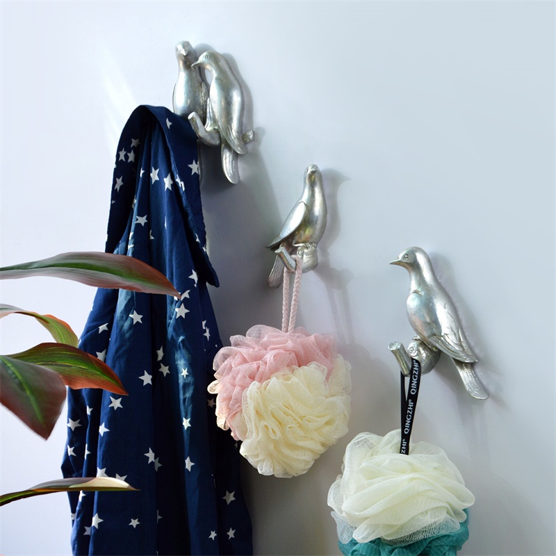 Kreatif Kait Di Belakang Pintu Dinding Ada Pelubang Resin Hewan Dekorasi Mantel Kait Dinding
