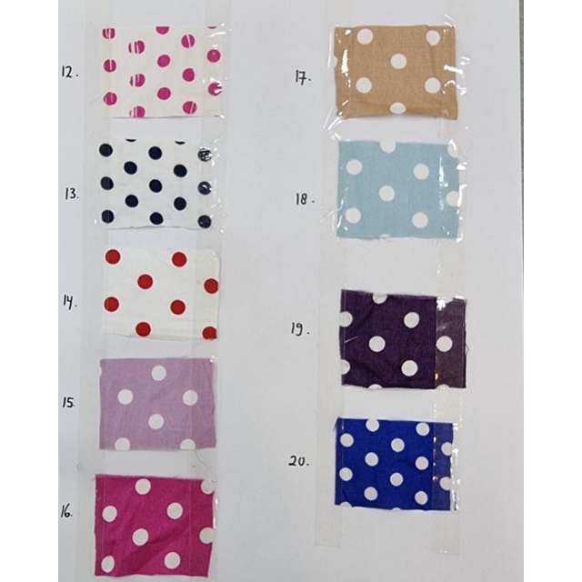 KATUN JEPANG POLKADOT KATUN POPLIN