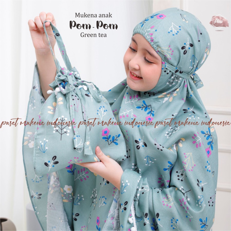mukena anak   Tanggung Pom-Pom terbaru Tas Ransel Gendong Maxmara allsize jumbo 10 tahun T7I0 rayon 