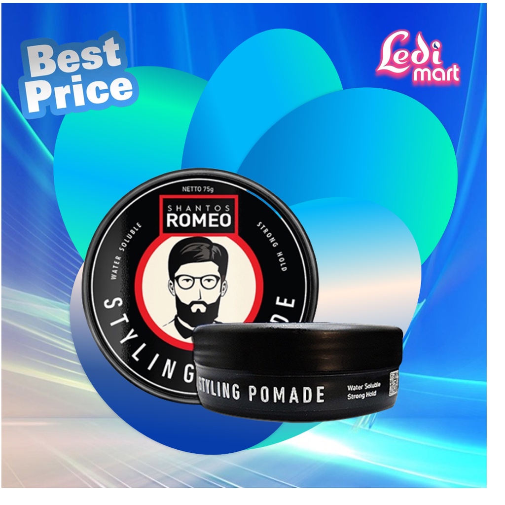ORIGINAL Shantos Romeo Hair Classic Styling Pomade Rambut 75gr / Styling Rambut / Pomed Rambut / Gel Rambut / LEDI MART