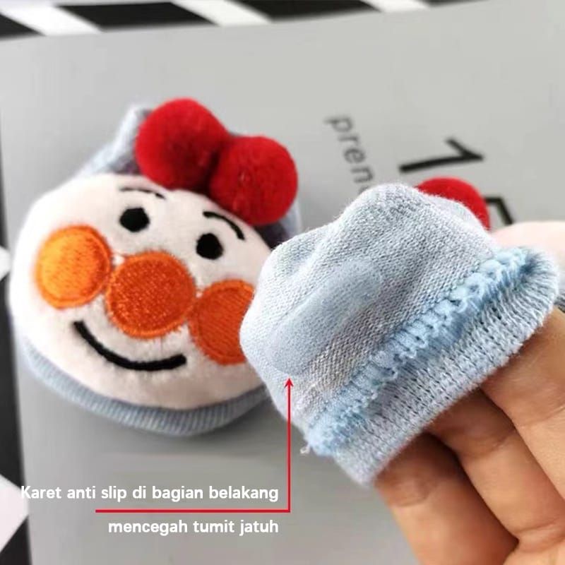 Kaos Kaki Anak Bayi Boneka 3D Karakter Lucu Motif