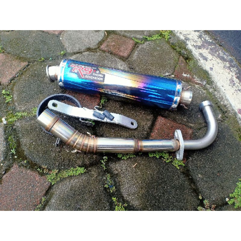 Knalpot Yamaha Mio R9 type standar racing Knalpot R9 Yamaha Mio old sporty R9