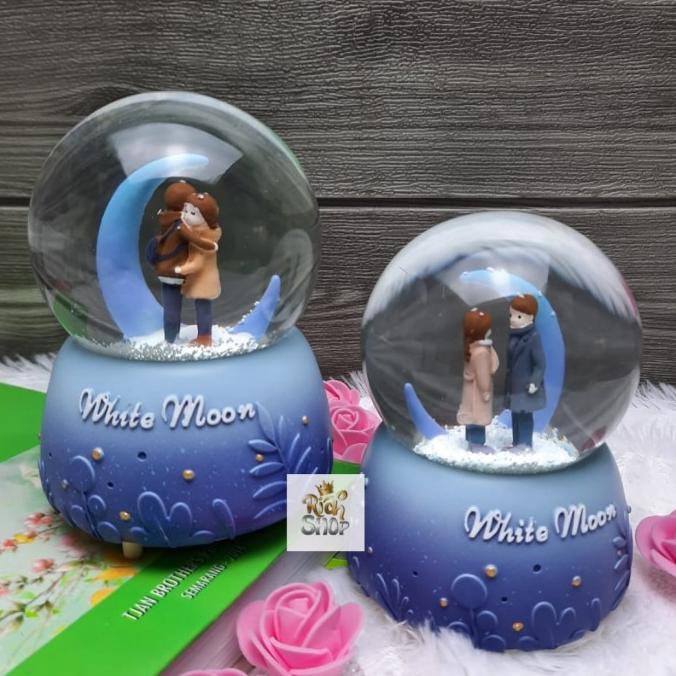 Kotak Musik Bola Salju Lampu Bear Line / Snowball Music / snow ball