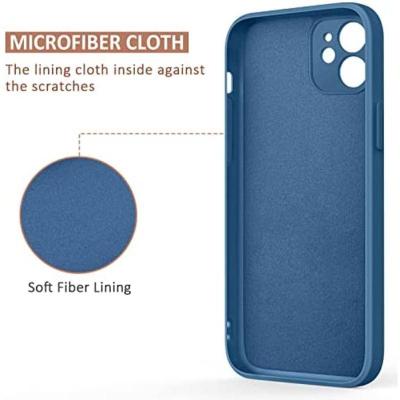 IPHONE Untuk Iphone14 13 12 11 Pro Max Plus Slim Silikon Cair Full Tertutup Soft Gel Karet Cover Untuk iPhone13 iPhone11