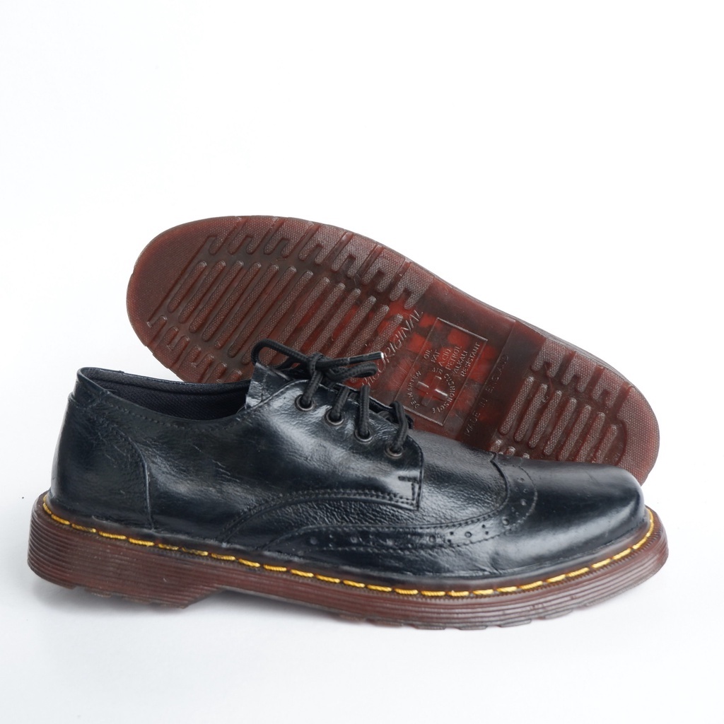 Sepatu Docmarten DM Doc Marten Bahan Kulit Sapi Premium 4 Lubang