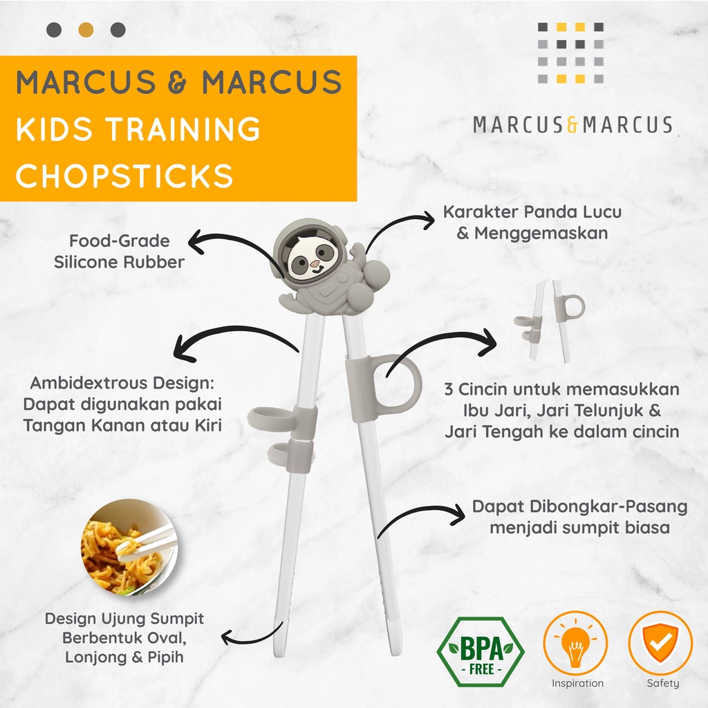 MARCUS &amp; MARCUS KIDS TRAINING CHOPSTICKS