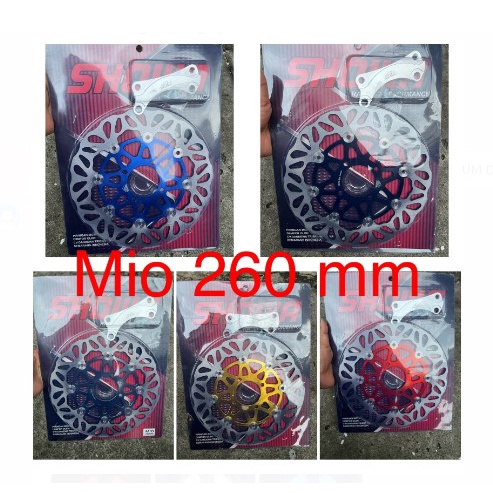 disc piringan plus dudukan breket mio 260mm floating showa model (ktc kembang ) universal mio soul lubang 4