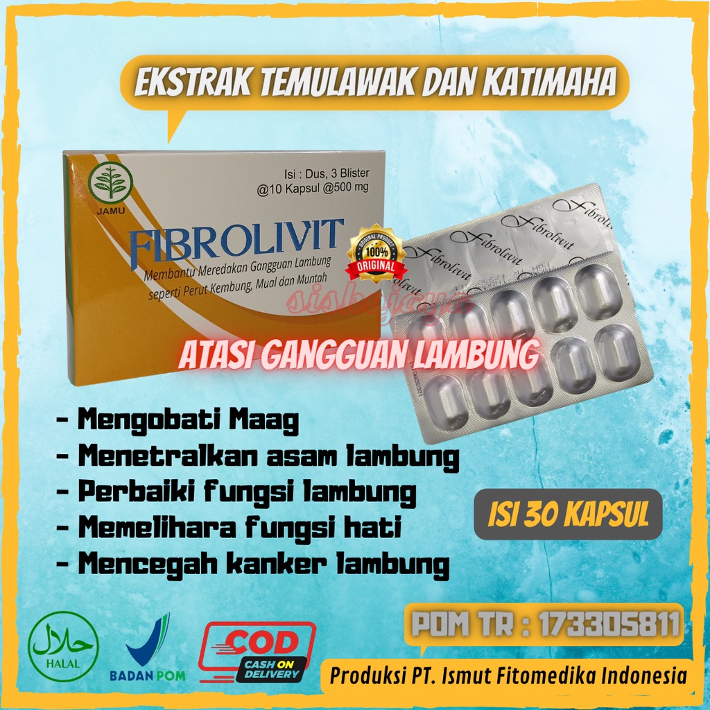 Jual Fibrolivit - Obat Herbal Maag dan Asam Lambung | Shopee Indonesia