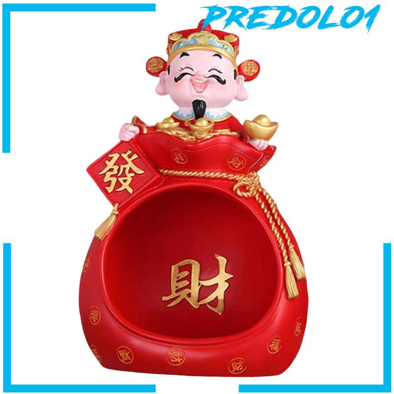 [Predolo1] Mangkuk Penyimpanan Patung Dewa Kekayaan Resin Patung Mitologis Patung