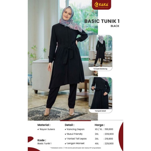 ATASAN TUNIC BASIC 01 By Keke