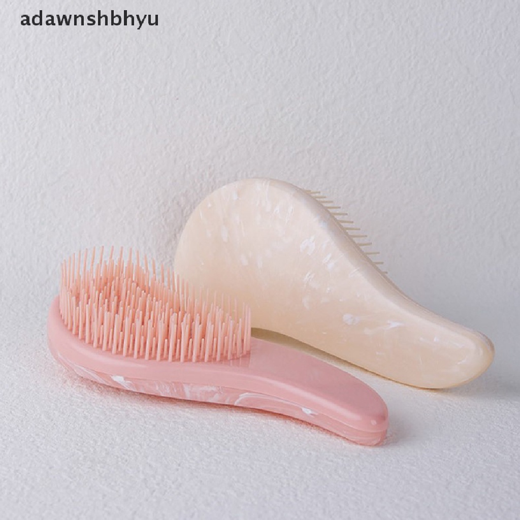 Adawnshbhyu Marbling Magic Sikat Rambut Anti Statis Gagang Kusut Detangling Sisir Pijat ID