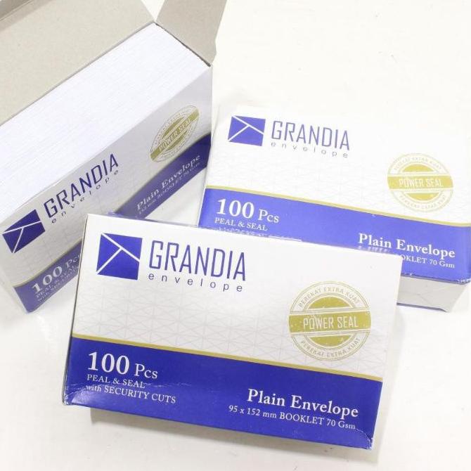 

Harga Bersahabat » Amplop Putih 104 GRANDIA / Amplop Polos Kecil Lem 1 box isi 100 pcs,,