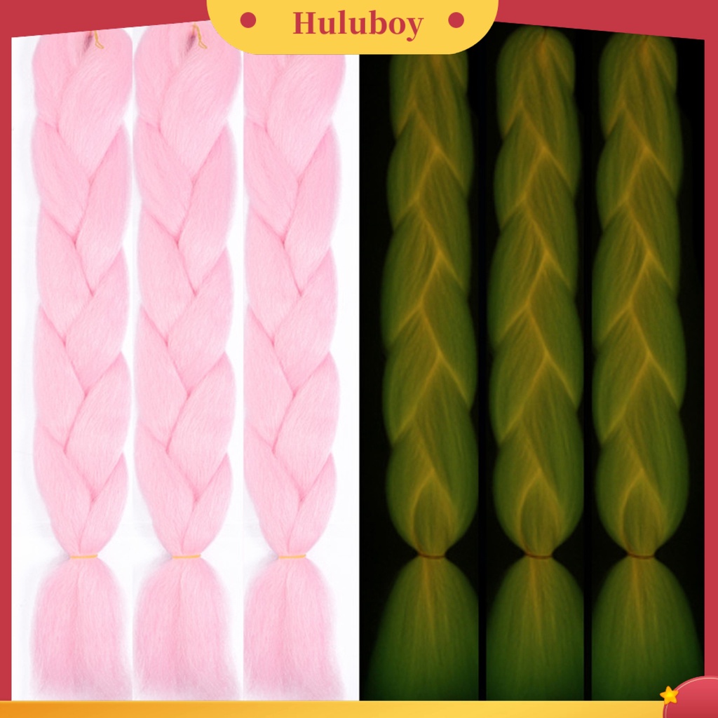 Rambut Palsu Ponytail Model Kepang Bersinar Anti slip Tahan Panas Untuk Dekorasi