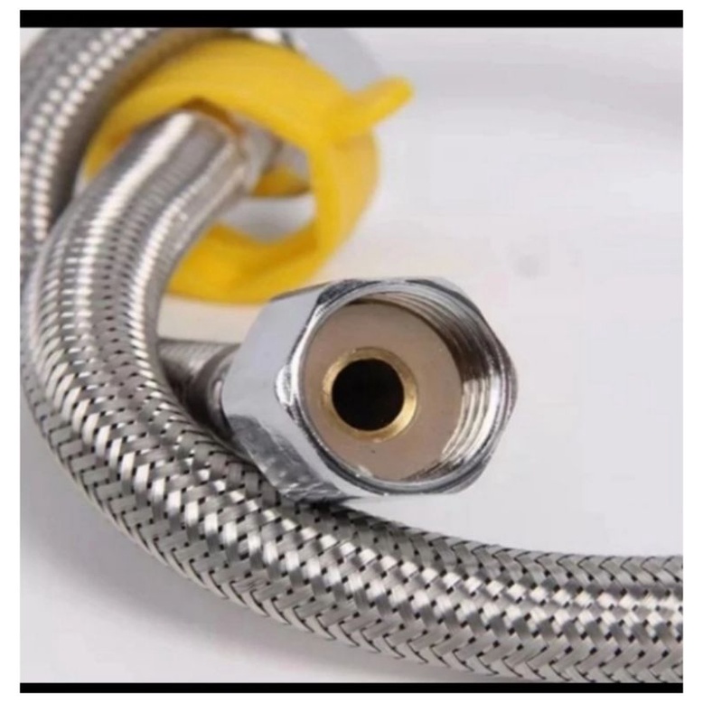 Selang Fleksibel Anyam 30 Cm Stainless- Flexible Hose 30cm Selang Air Wastafel Closet X01
