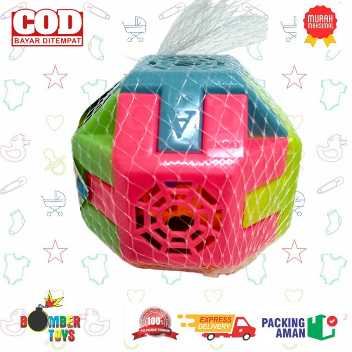 MAINAN ANAK KERINCING BOLA PUZZLE KERINCINGAN PAKUA PUZZLE BALL